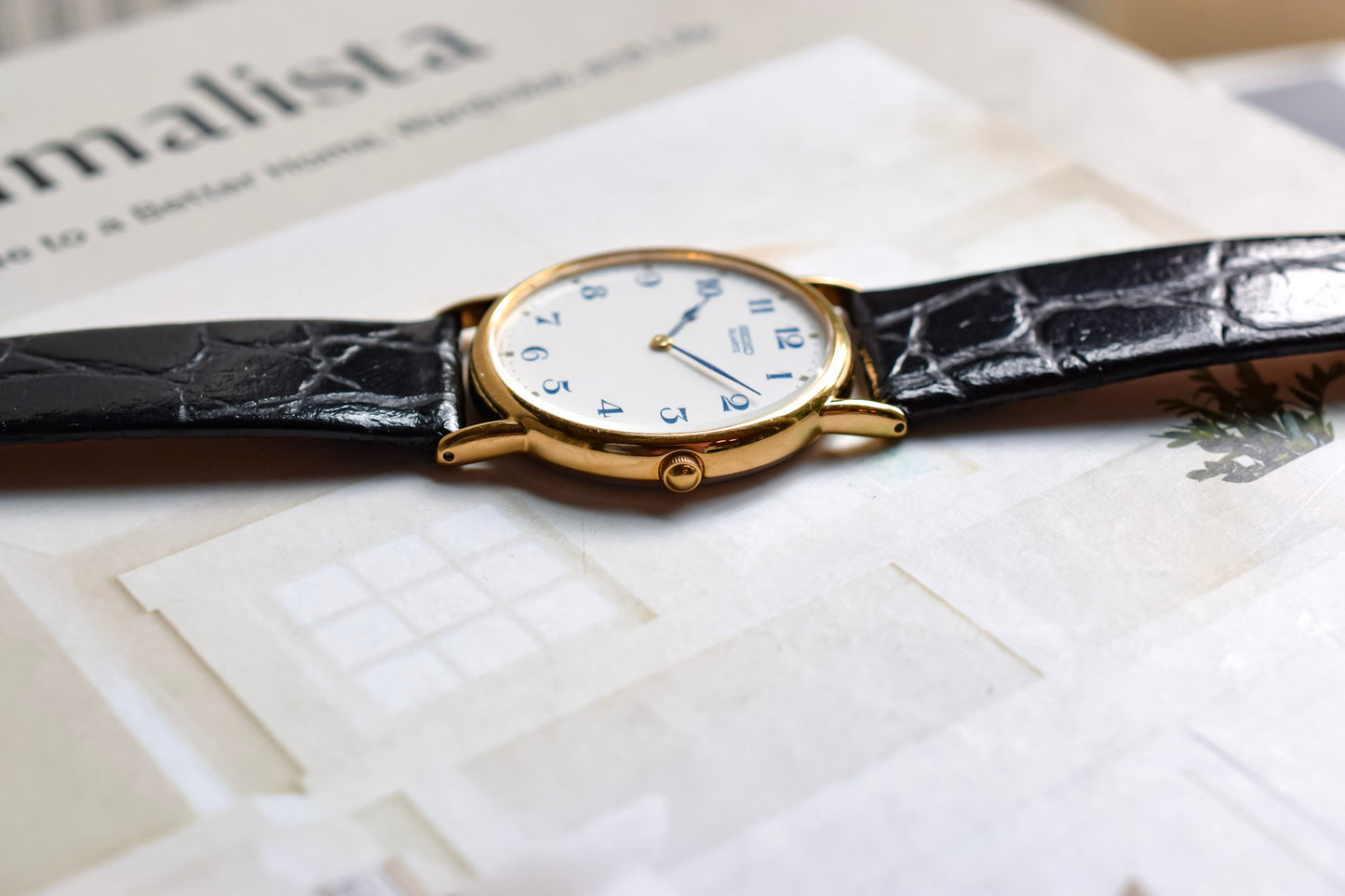 1992 Seiko Blue Spade Arabic Numerals