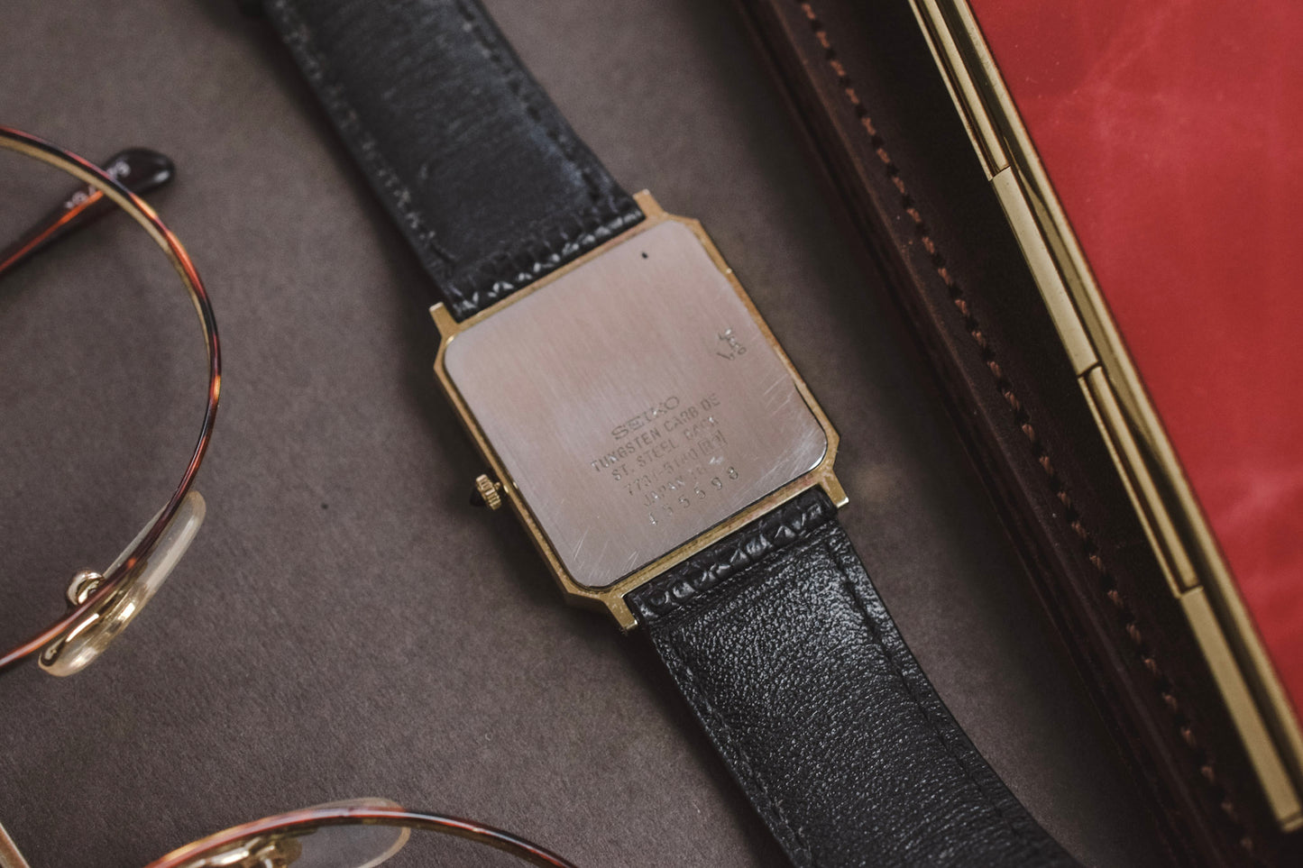 1984 Seiko Dolce Honeycomb Tungsten Carbide Octo