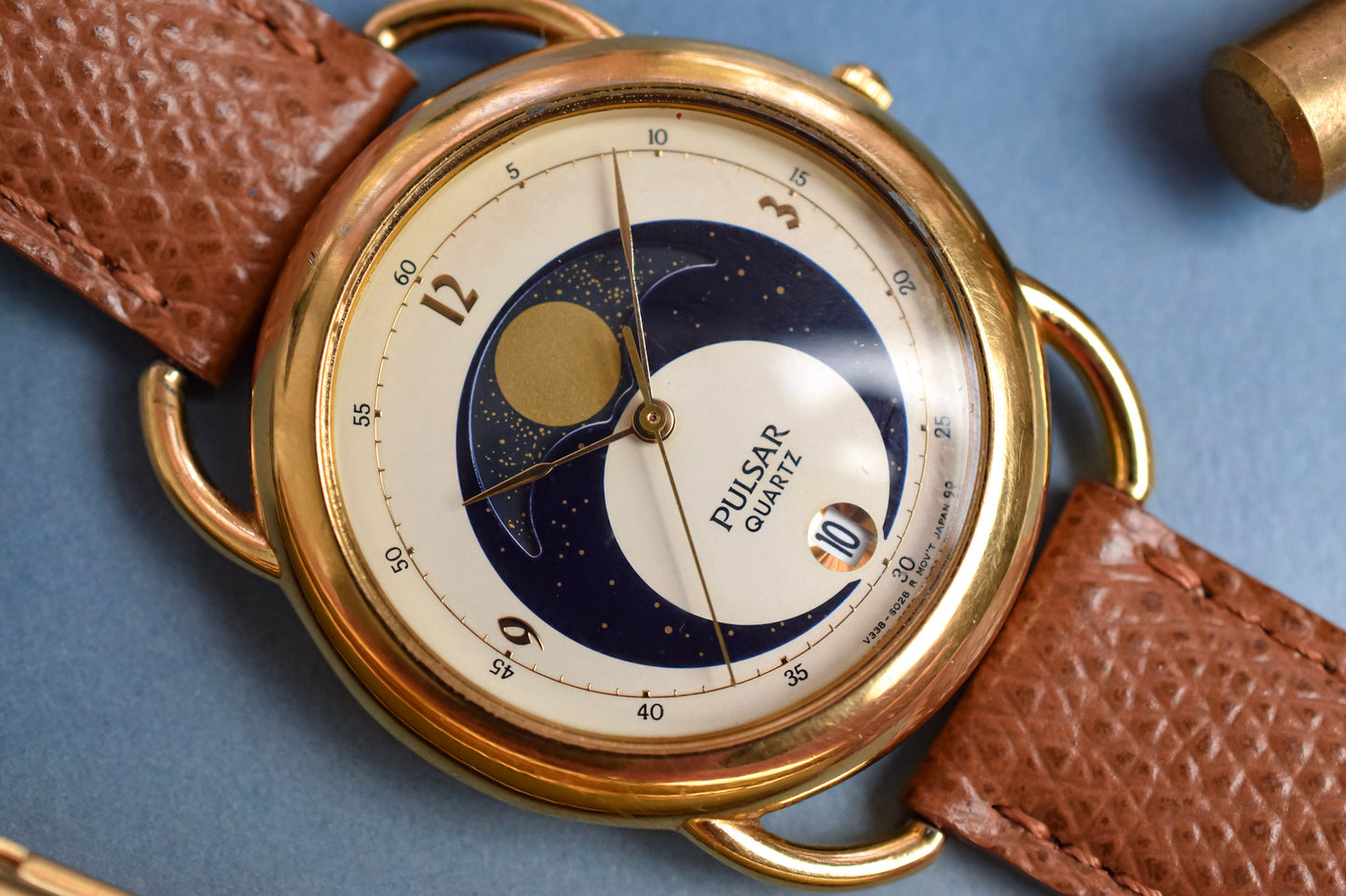1988 Pulsar "Beetle" Wire Lugs Moonphase Calendar