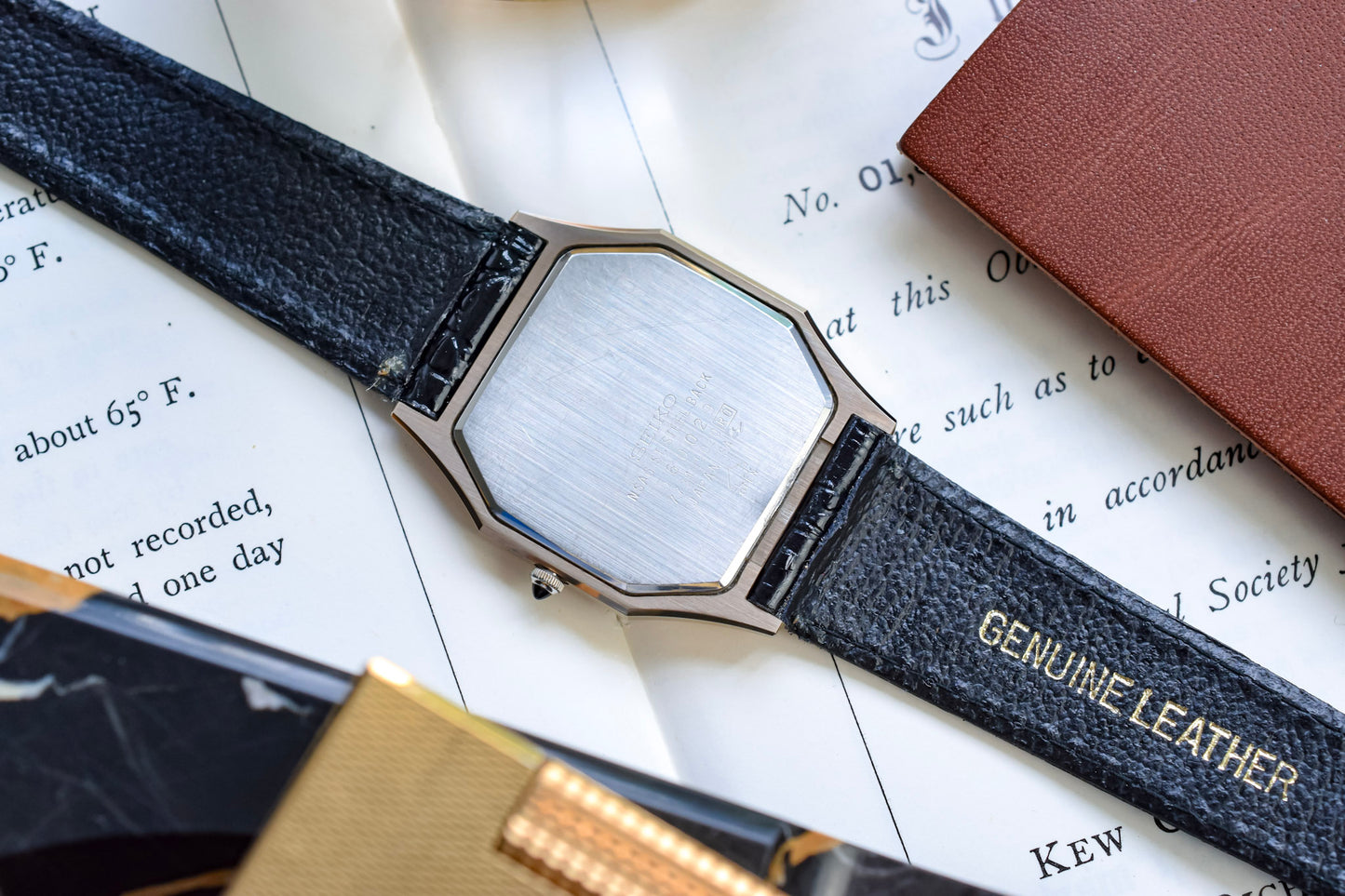 1985 Seiko Dolce NSAG Tapestry Dial Octo