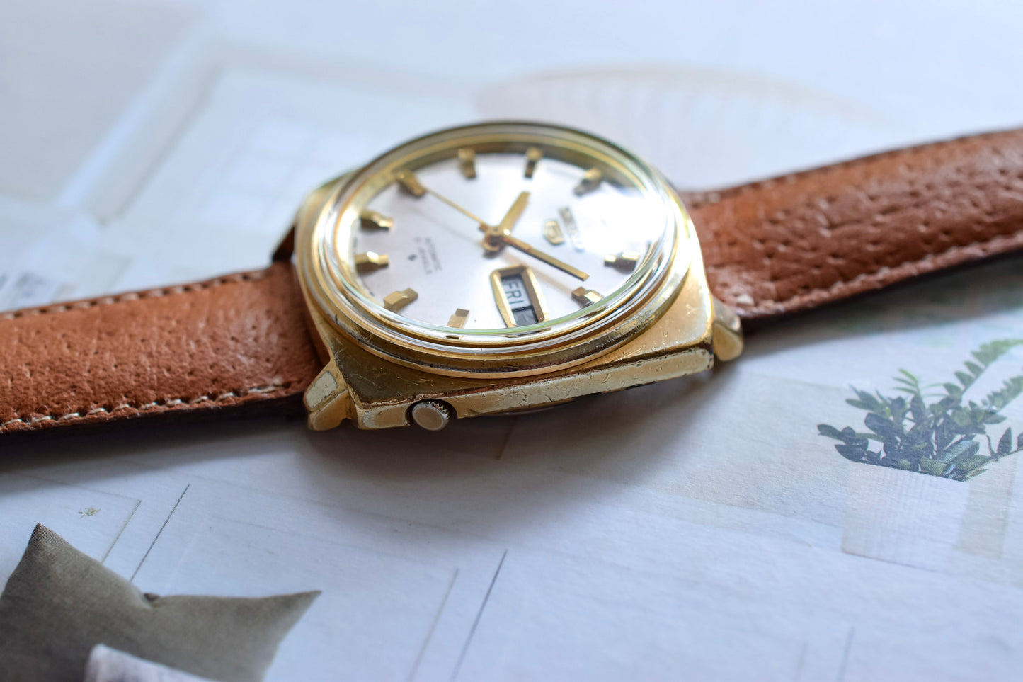1968 Suwa Seiko 5 Cushion Day-Date