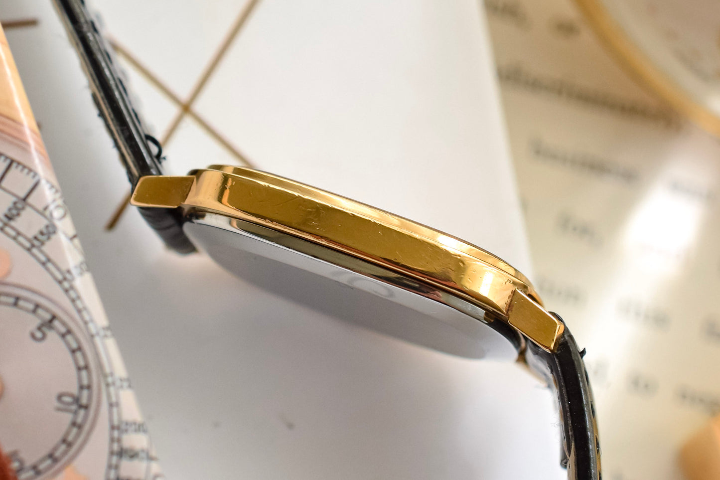 1970s Omega De Ville Gold Plated Mechanical Breguet Dial Ellipse