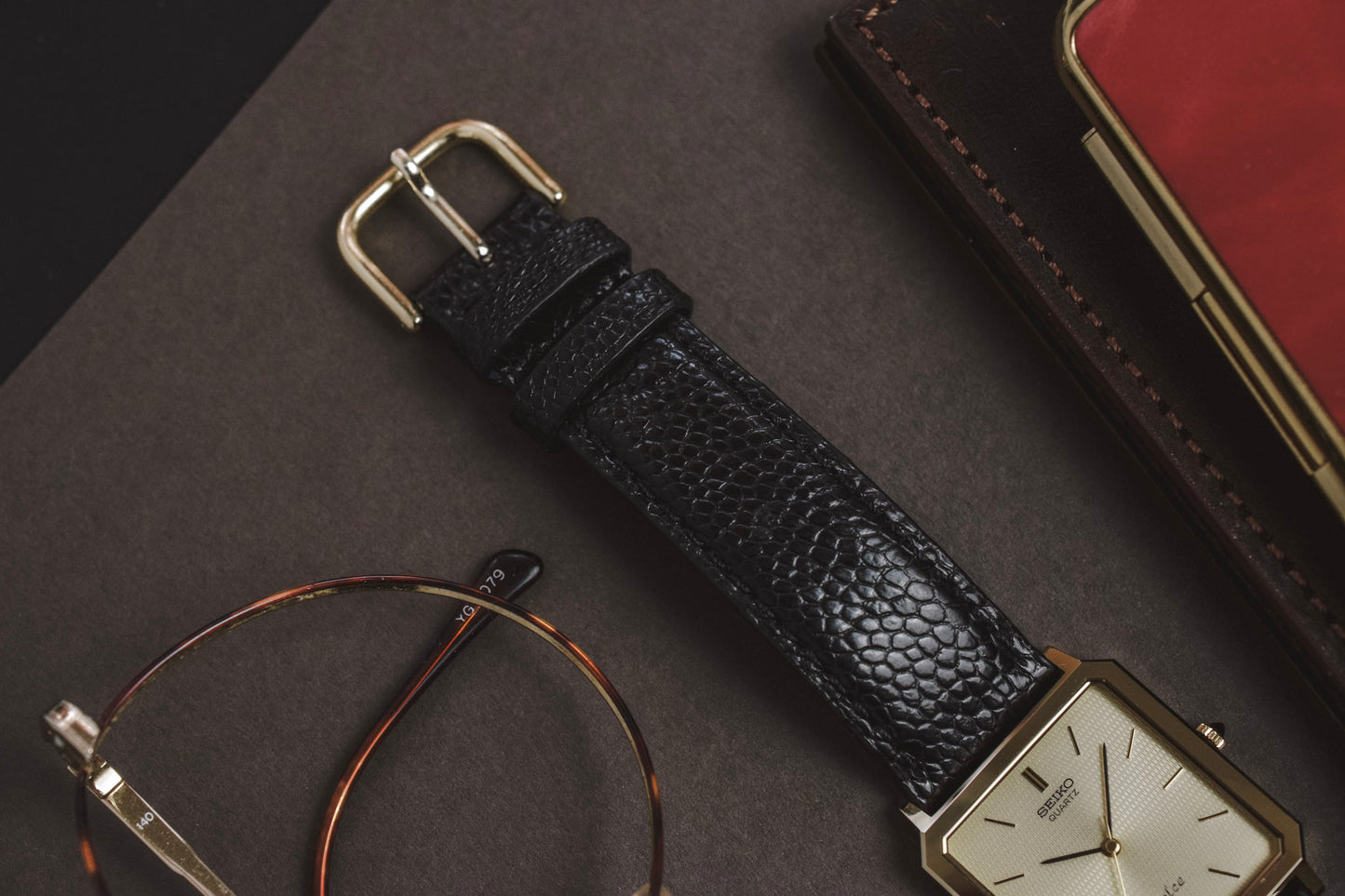 1984 Seiko Dolce Honeycomb Tungsten Carbide Octo