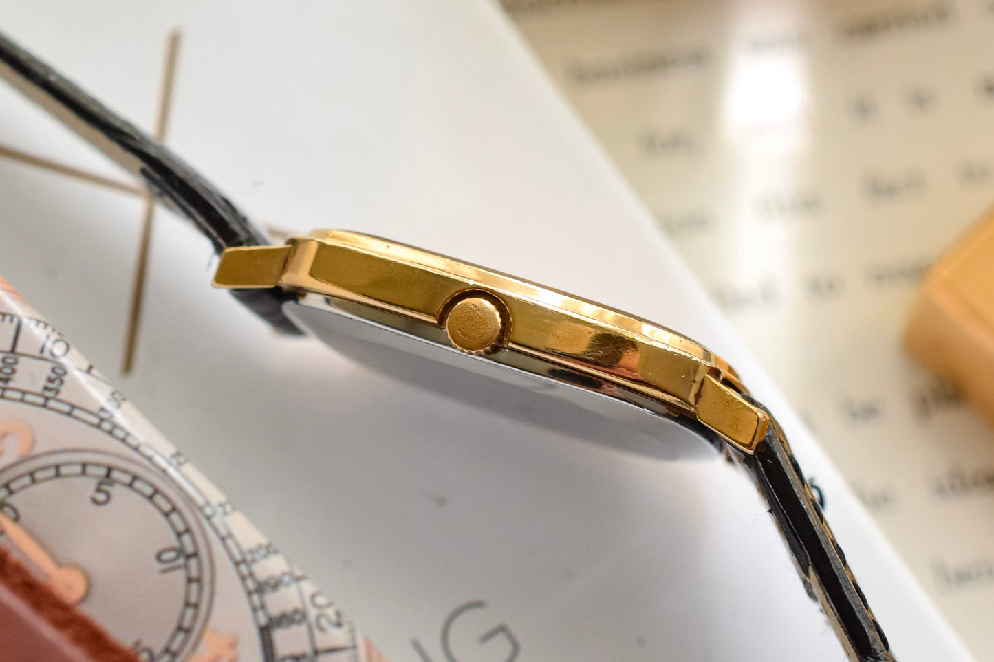 1970s Omega De Ville Gold Plated Mechanical Breguet Dial Ellipse