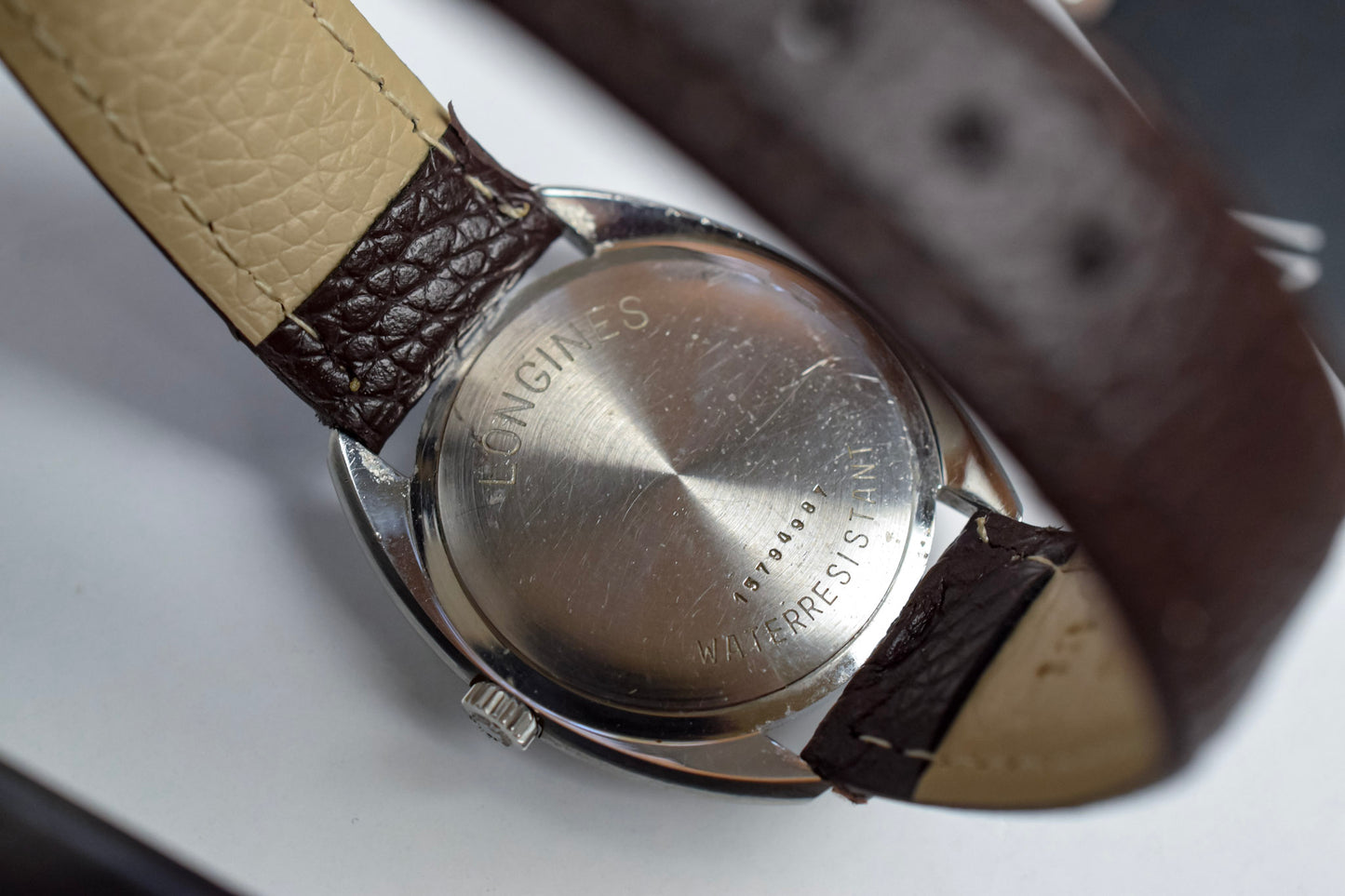 Vintage Longines Mechanical Roman Steel Cushion