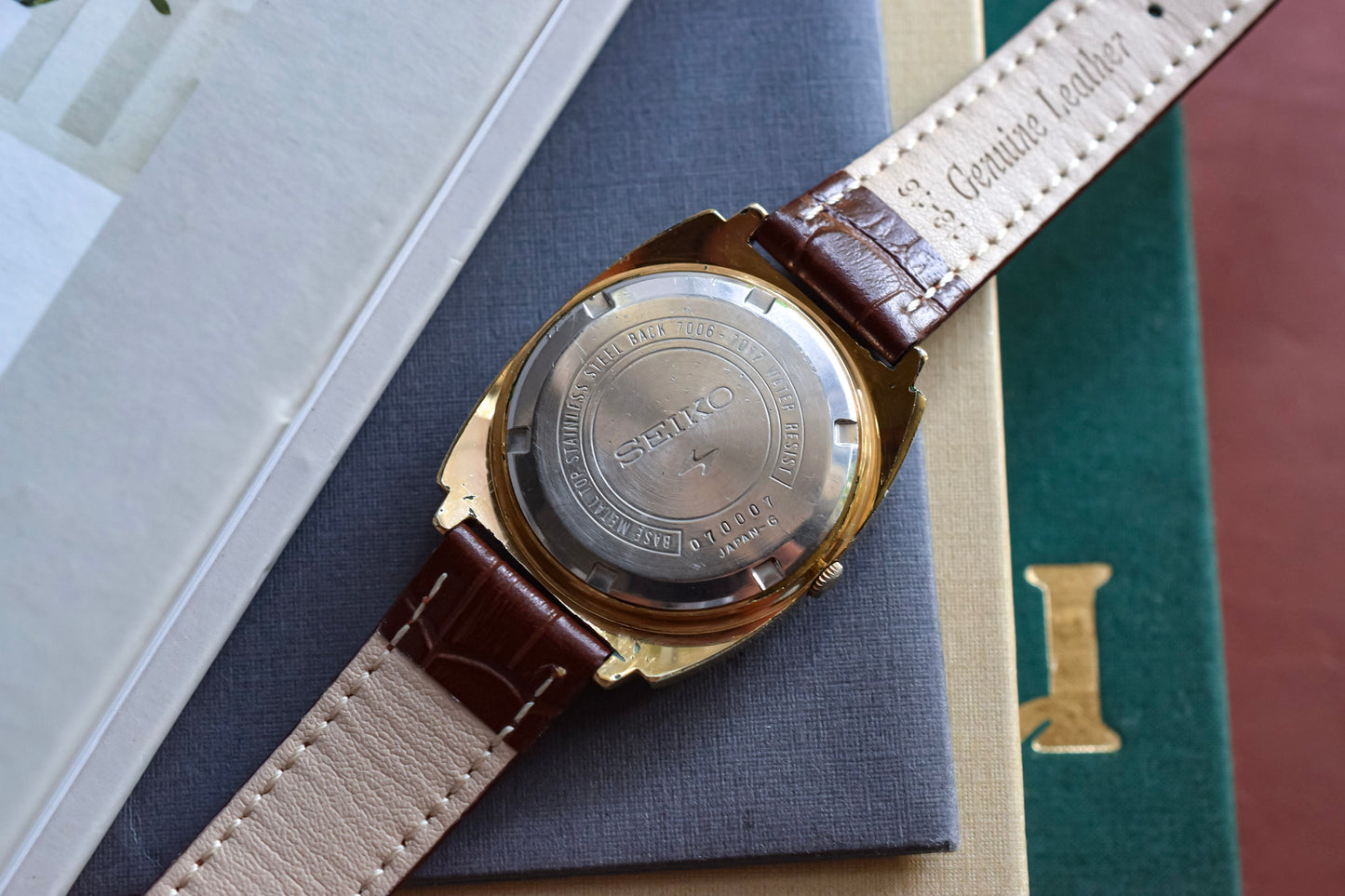 1980 Daini Seiko Crosshair Fluted Bezel Cushion