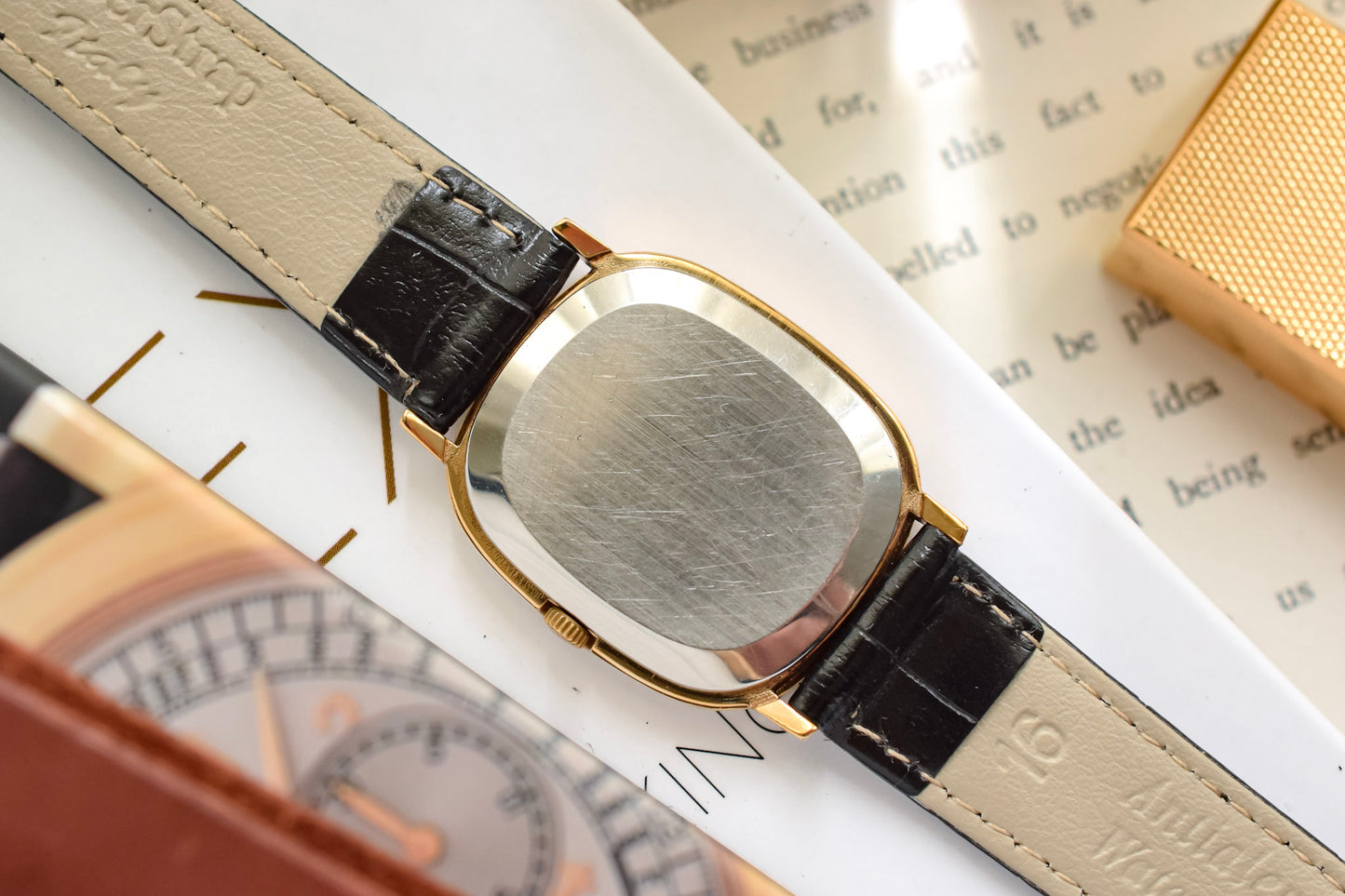 1970s Omega De Ville Gold Plated Mechanical Breguet Dial Ellipse