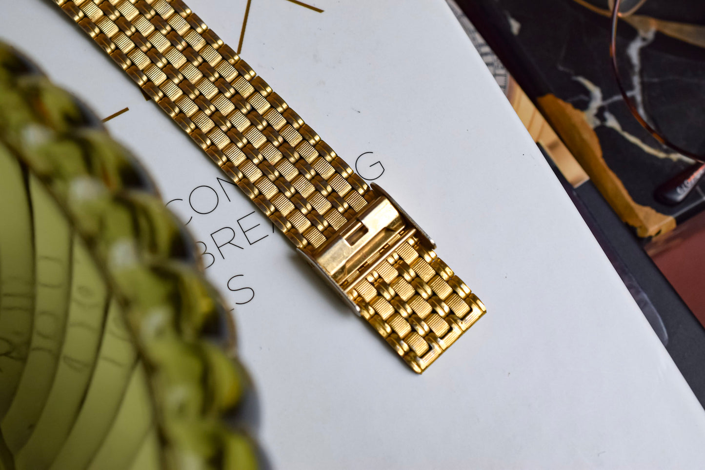 1991 Seiko Champagne Diamond Dial Tank