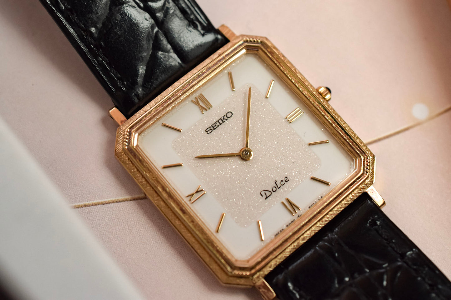 1988 Seiko Dolce Ornate Stepped Bezel Octo