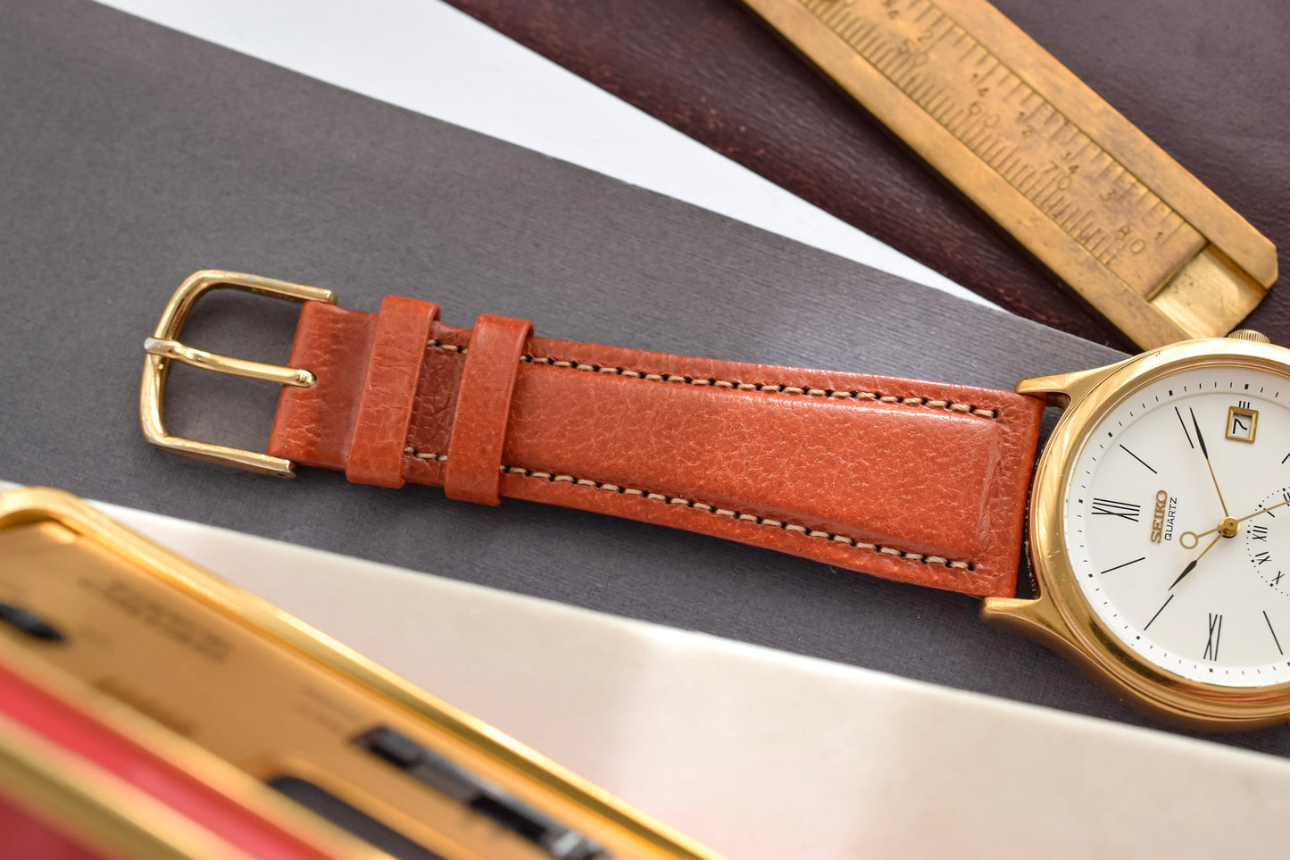 1990 Seiko Roman Alarm Minimalist