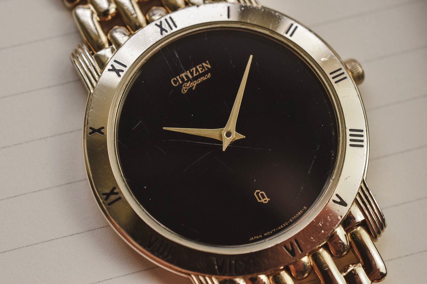1984 Citizen Elegance Roman Bezel