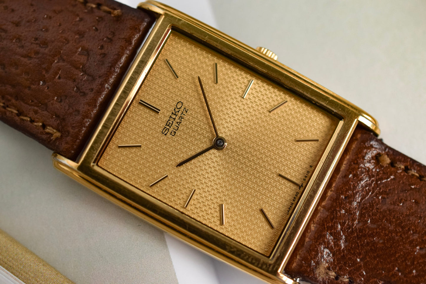 1996 Seiko Geometric Dial Tank