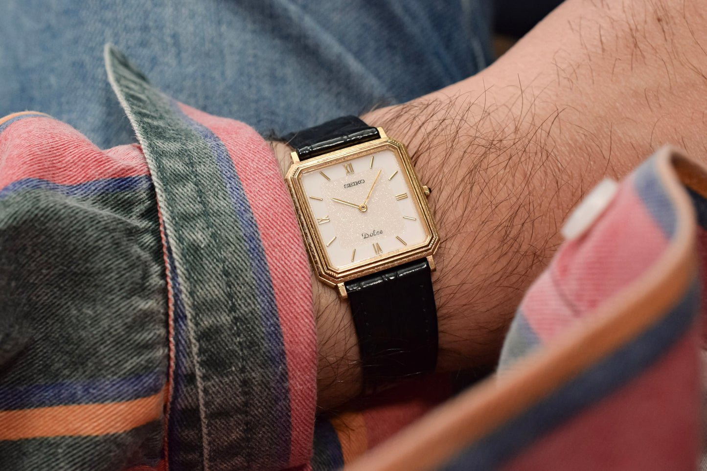 1988 Seiko Dolce Ornate Stepped Bezel Octo