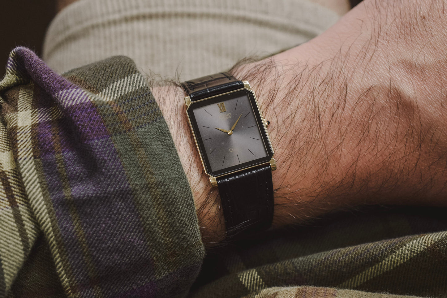 1985 Seiko Dolce Sunray Ghost Gray Octo