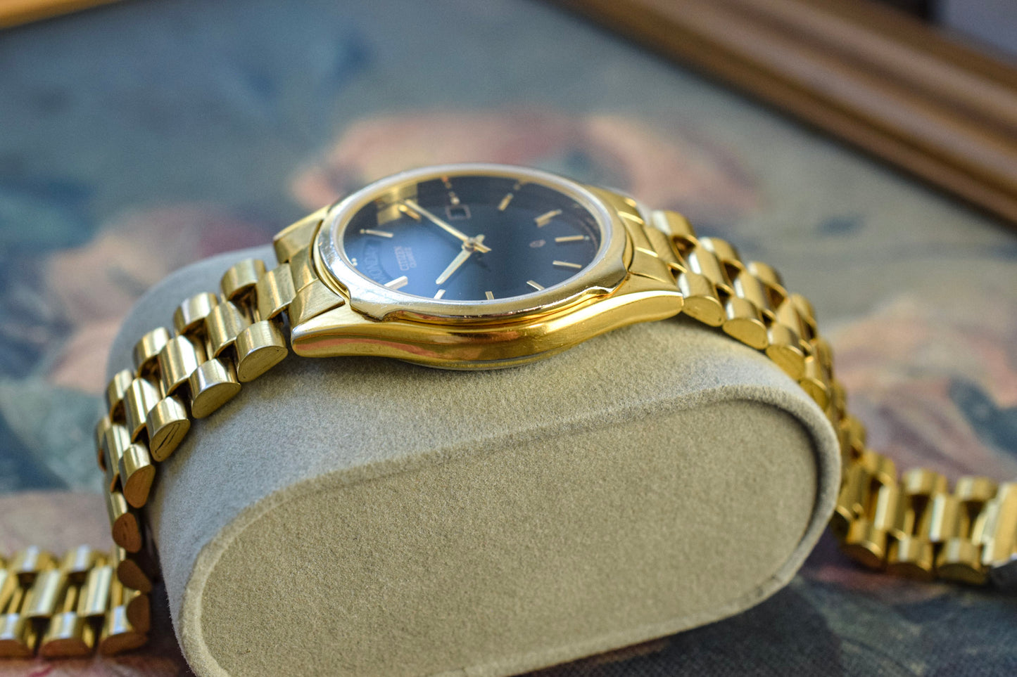1982 Citizen CQ Black Dial "President"