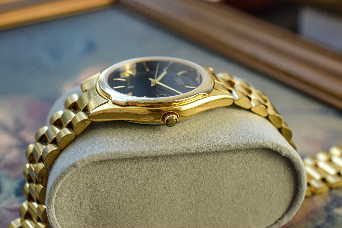 1982 Citizen CQ Black Dial "President"