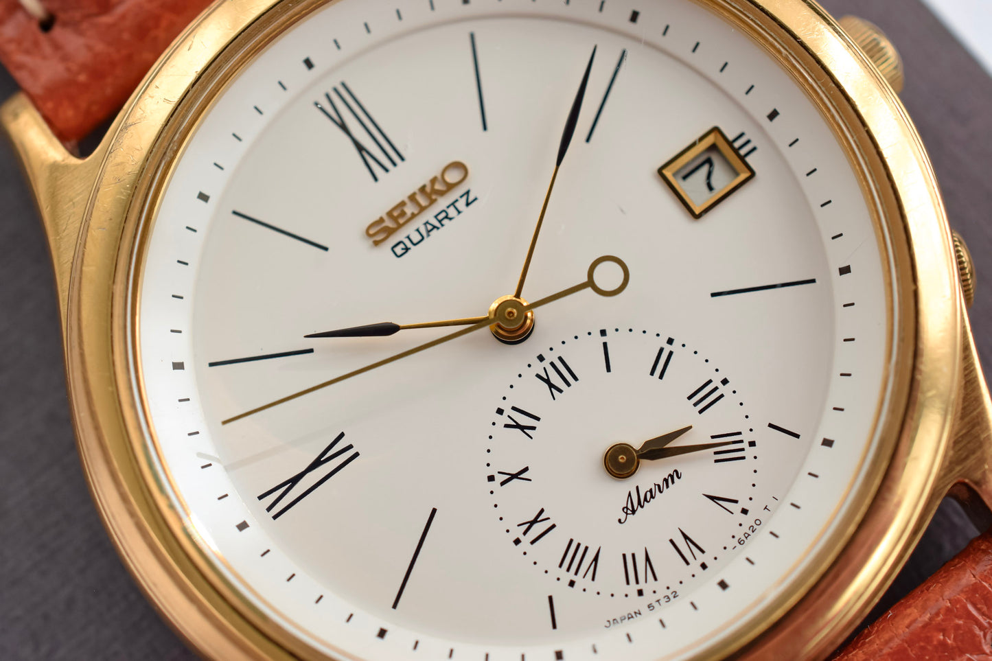 1990 Seiko Roman Alarm Minimalist