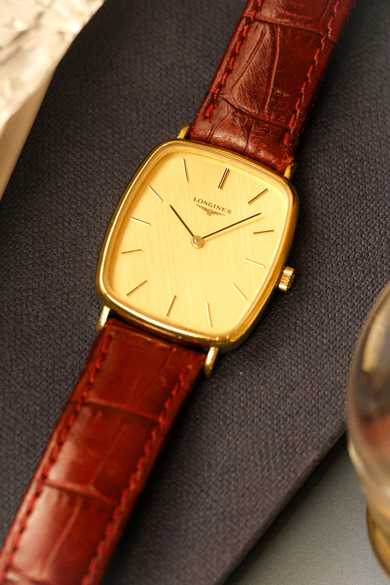 70s Longines Mechanical Linen Faberge