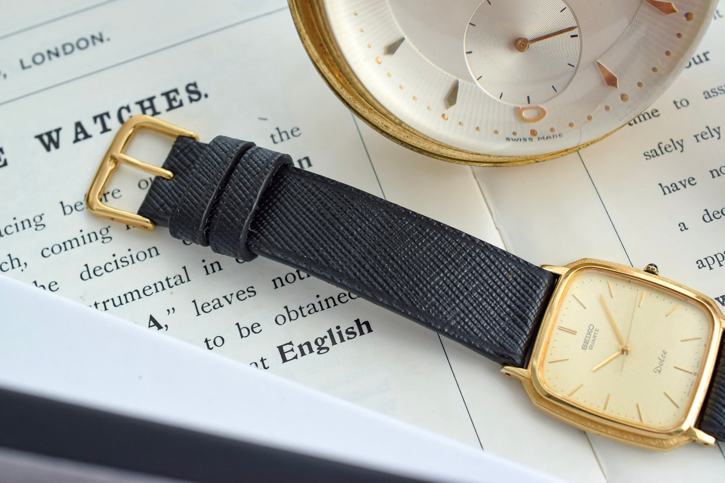 1986 Seiko Dolce Ornate Case Snowflake