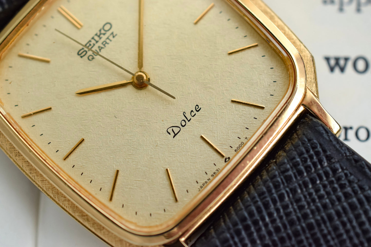 1986 Seiko Dolce Ornate Case Snowflake