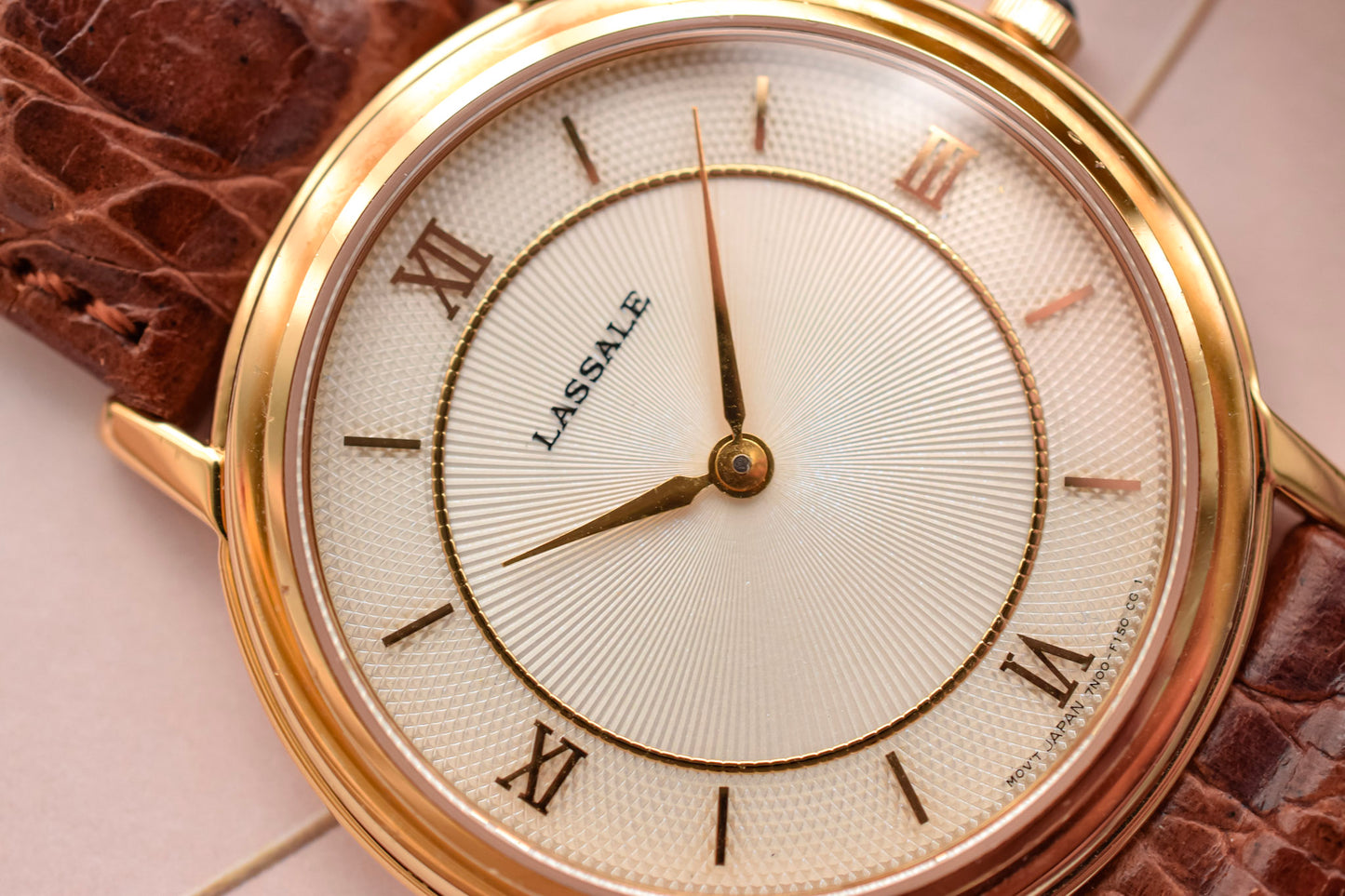2003 NOS Seiko Lassale Sunray Hobnail Guilloche Sector Roman