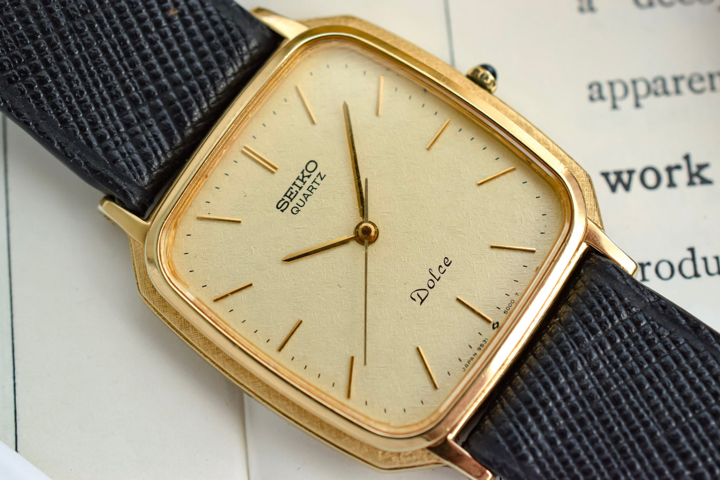 1986 Seiko Dolce Ornate Case Snowflake