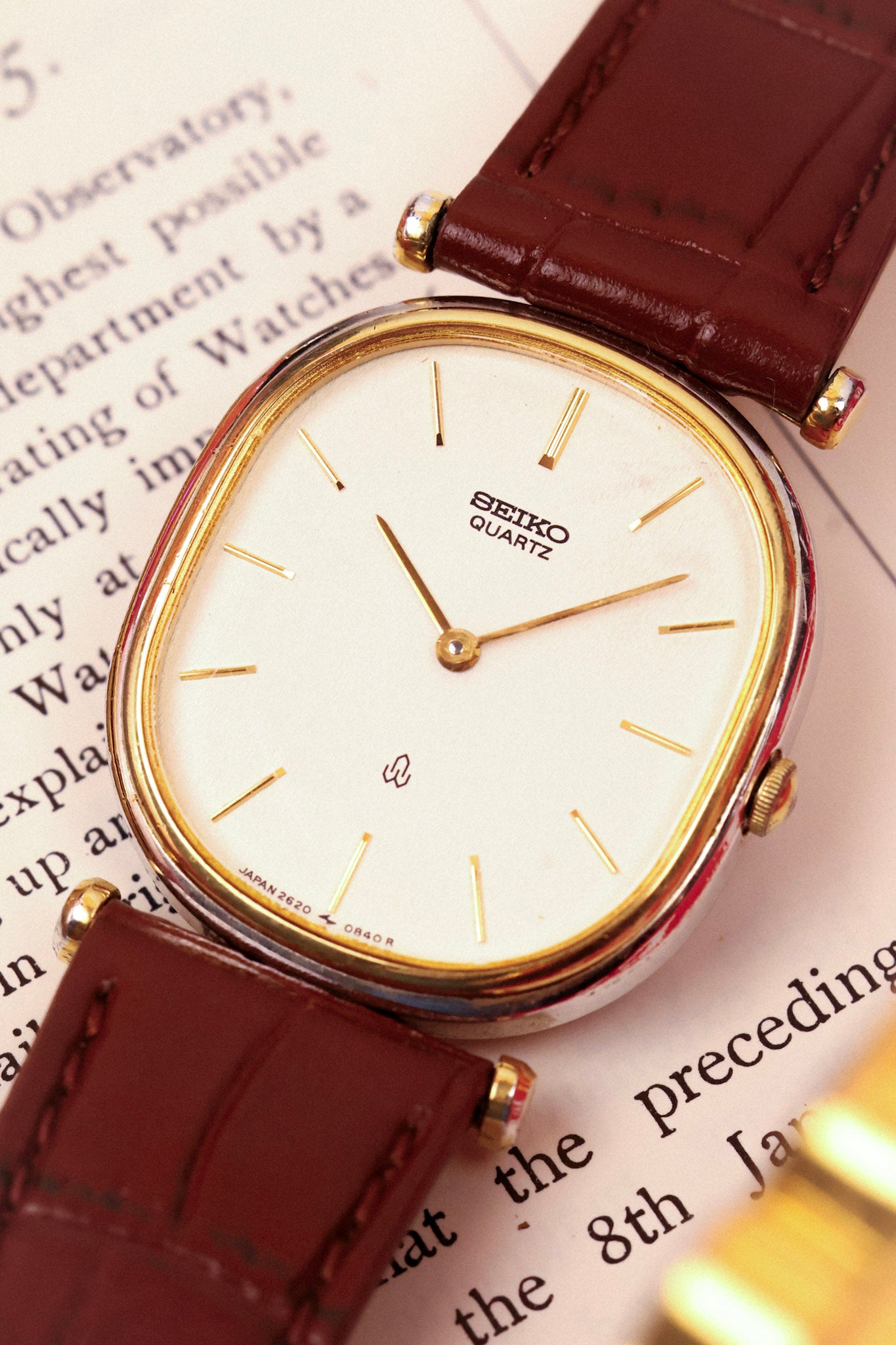 1979 Seiko Cream Ellipse
