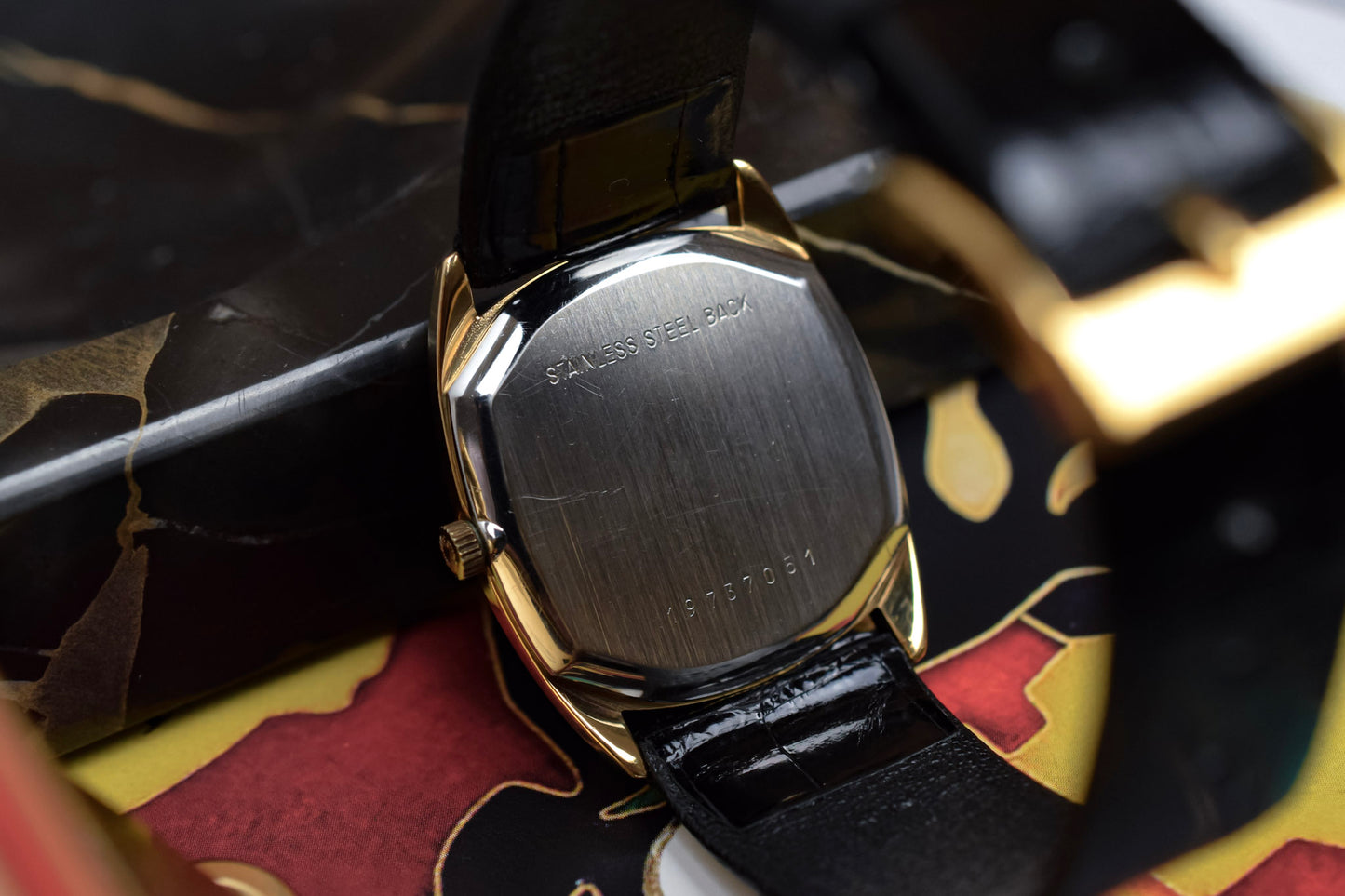 Vintage Longines Quartz Champagne Linen Ellipse