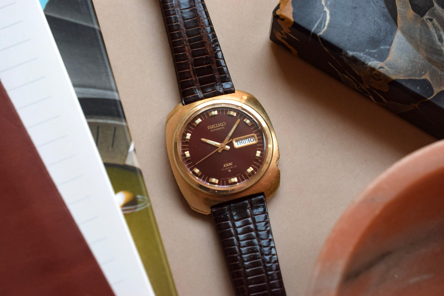1976 Seiko Crimson DX Cushion Day-Date