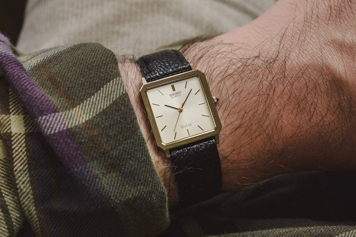 1984 Seiko Dolce Honeycomb Tungsten Carbide Octo
