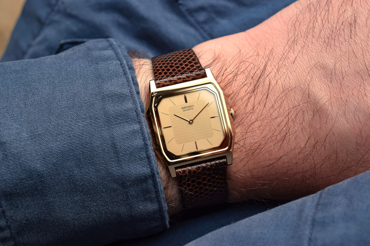 1982 Seiko Gold Tone Octo