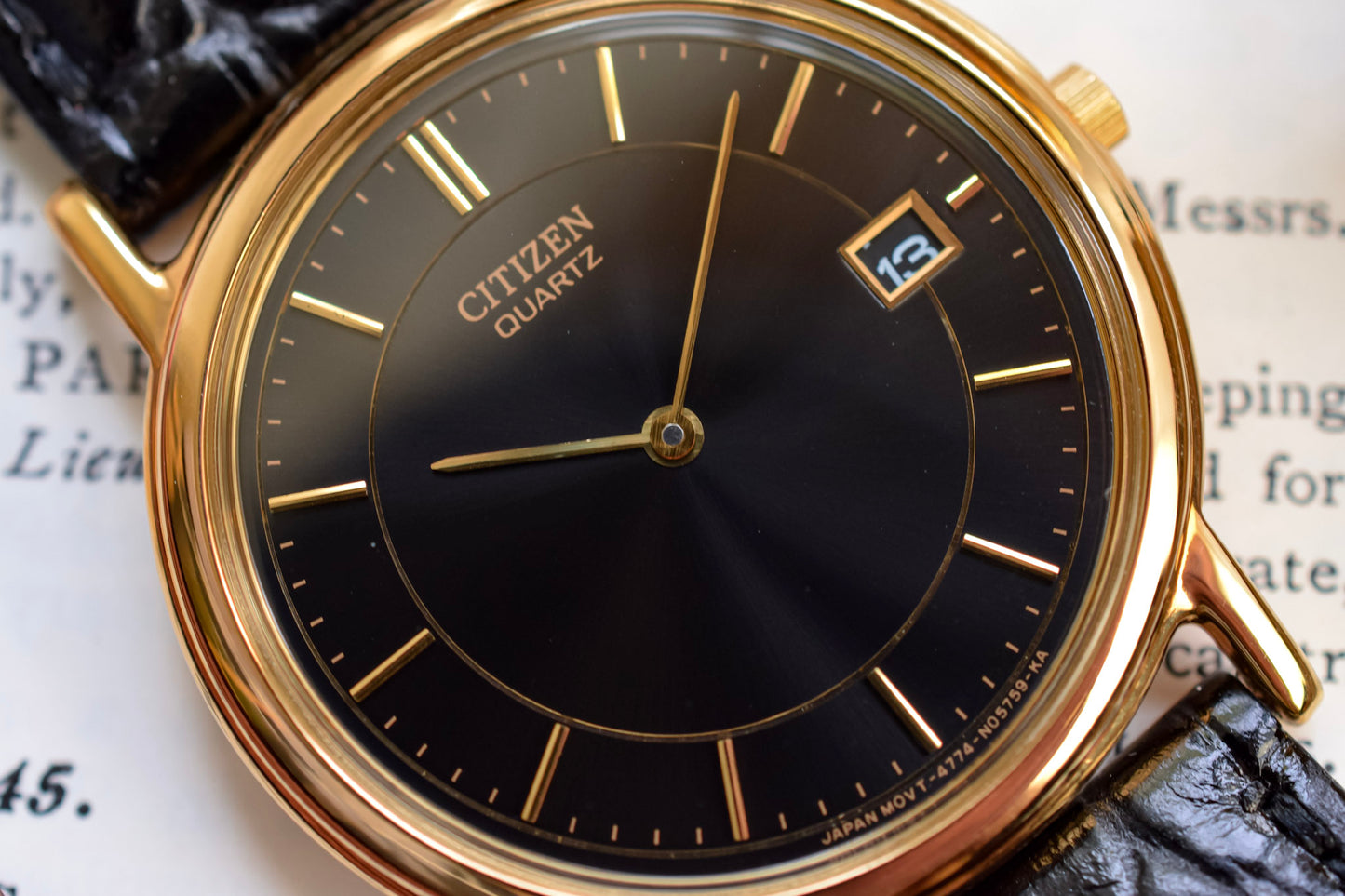 Neo-vintage NOS Citizen Gilt Sector Calendar