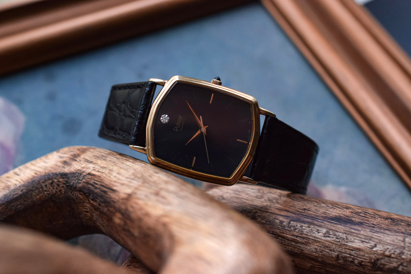 1985 Pulsar Black Dial Octo