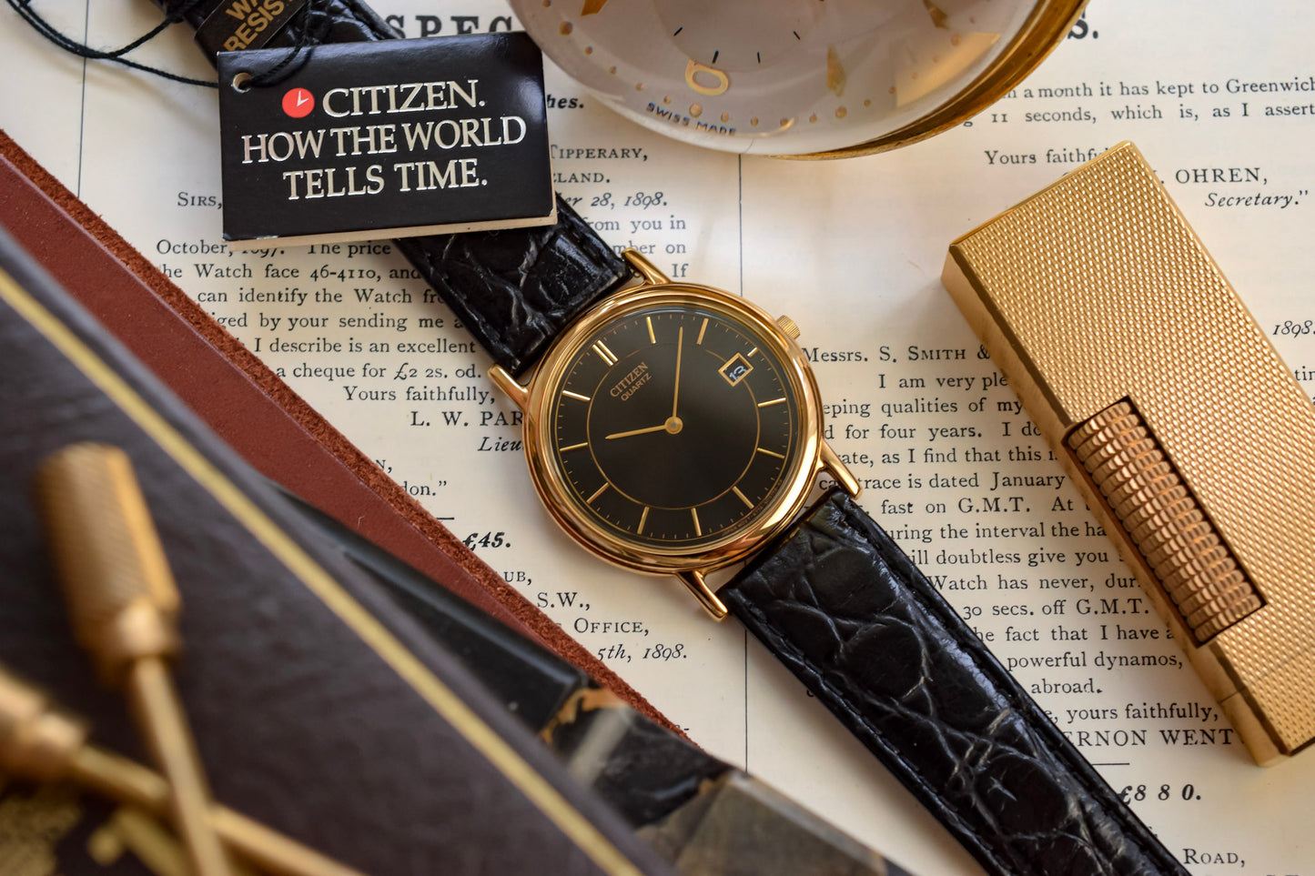 Neo-vintage NOS Citizen Gilt Sector Calendar