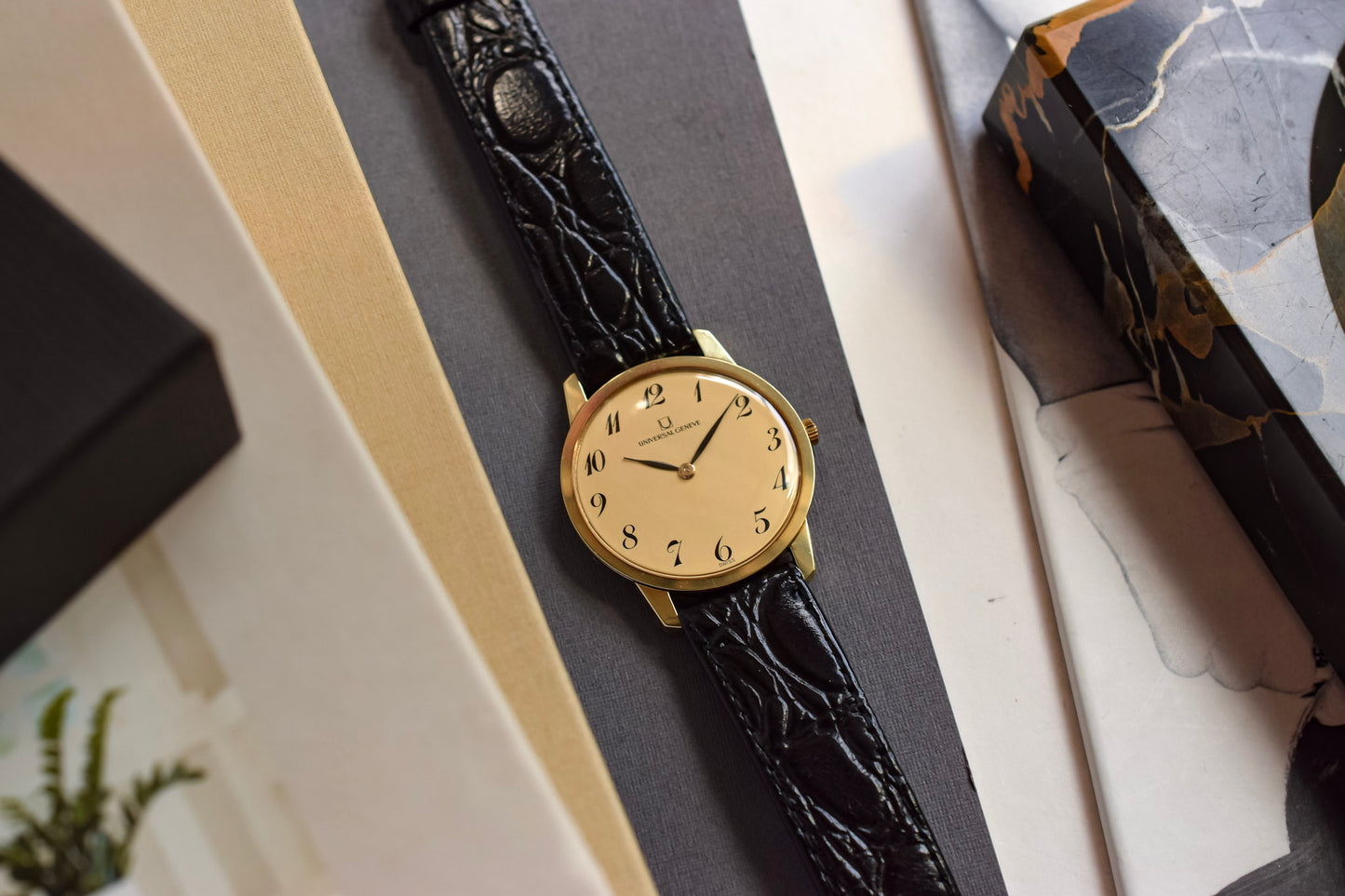 60s Mechanical Universal Geneve Breguet Dial