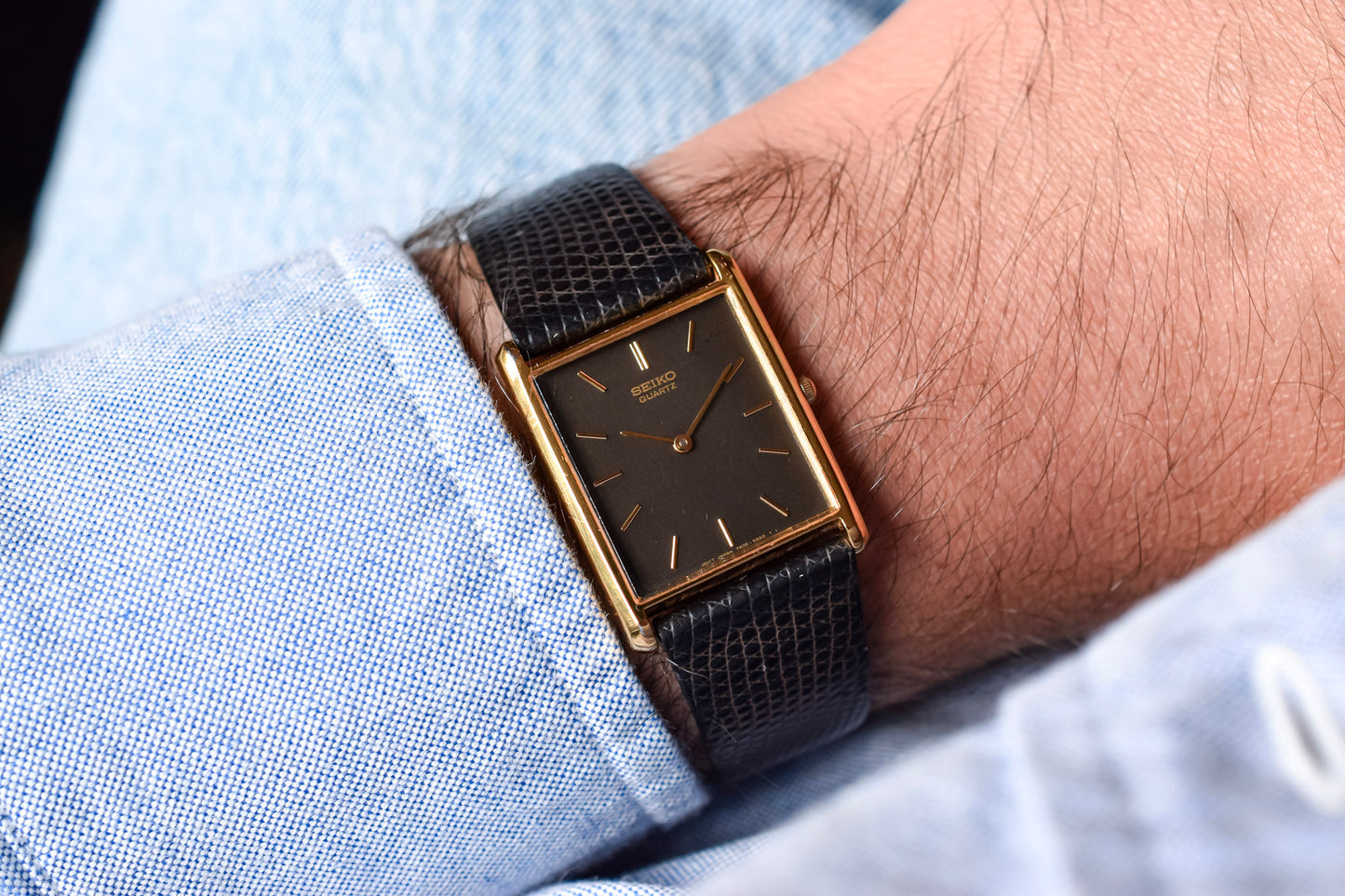 2003 Seiko Black Dial Tank