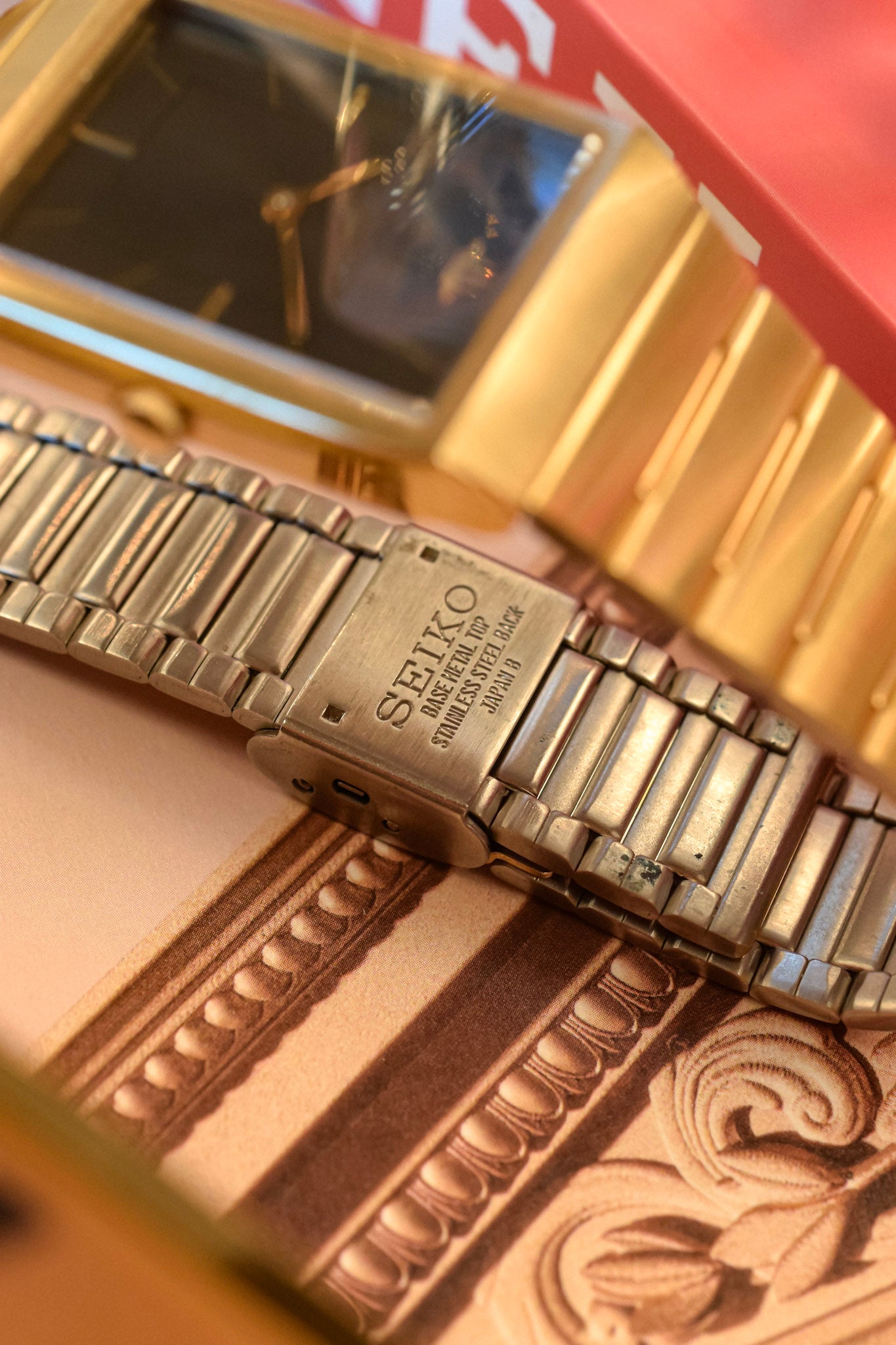 1985 Seiko Galaxy Gilt Tonneau