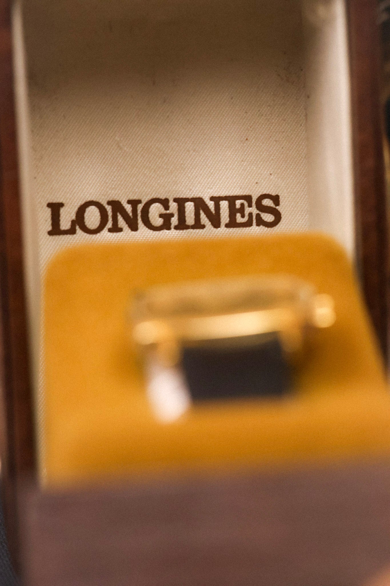 70s Longines Mechanical Linen TV - In Box