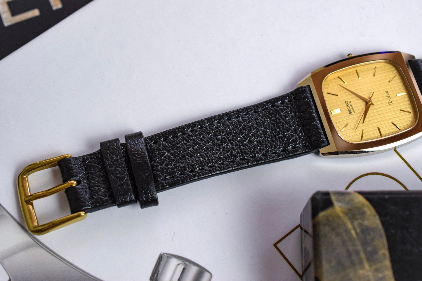 1984 Seiko Dolce NSAG Tapestry Dial Octo
