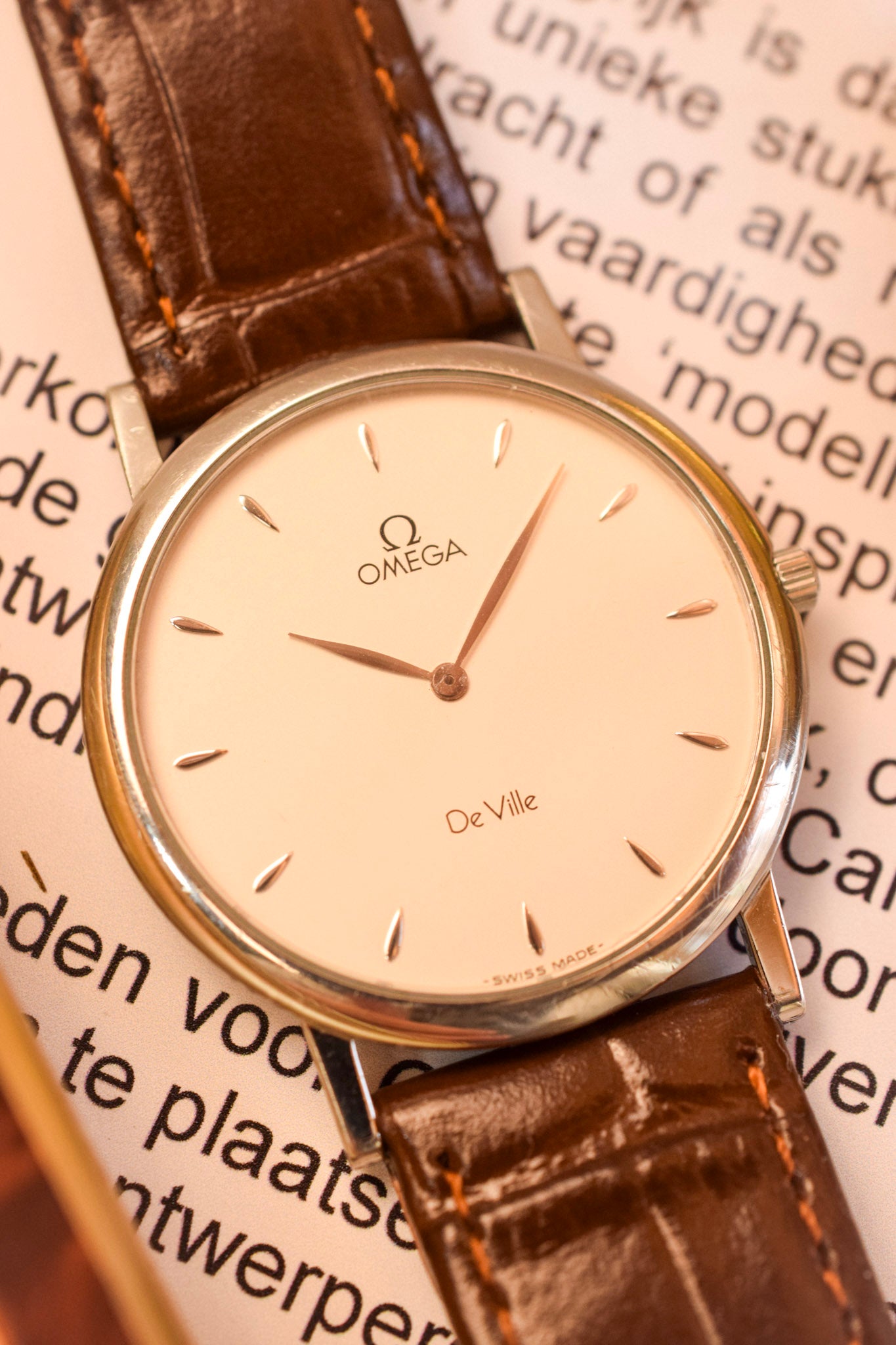 1980s Omega De Ville Quartz Calatrava