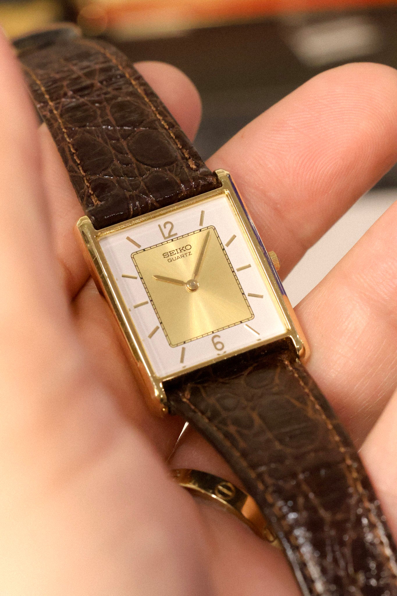 1992 Seiko Dual Tone Dial Tank – Oldtimer Watch Shop