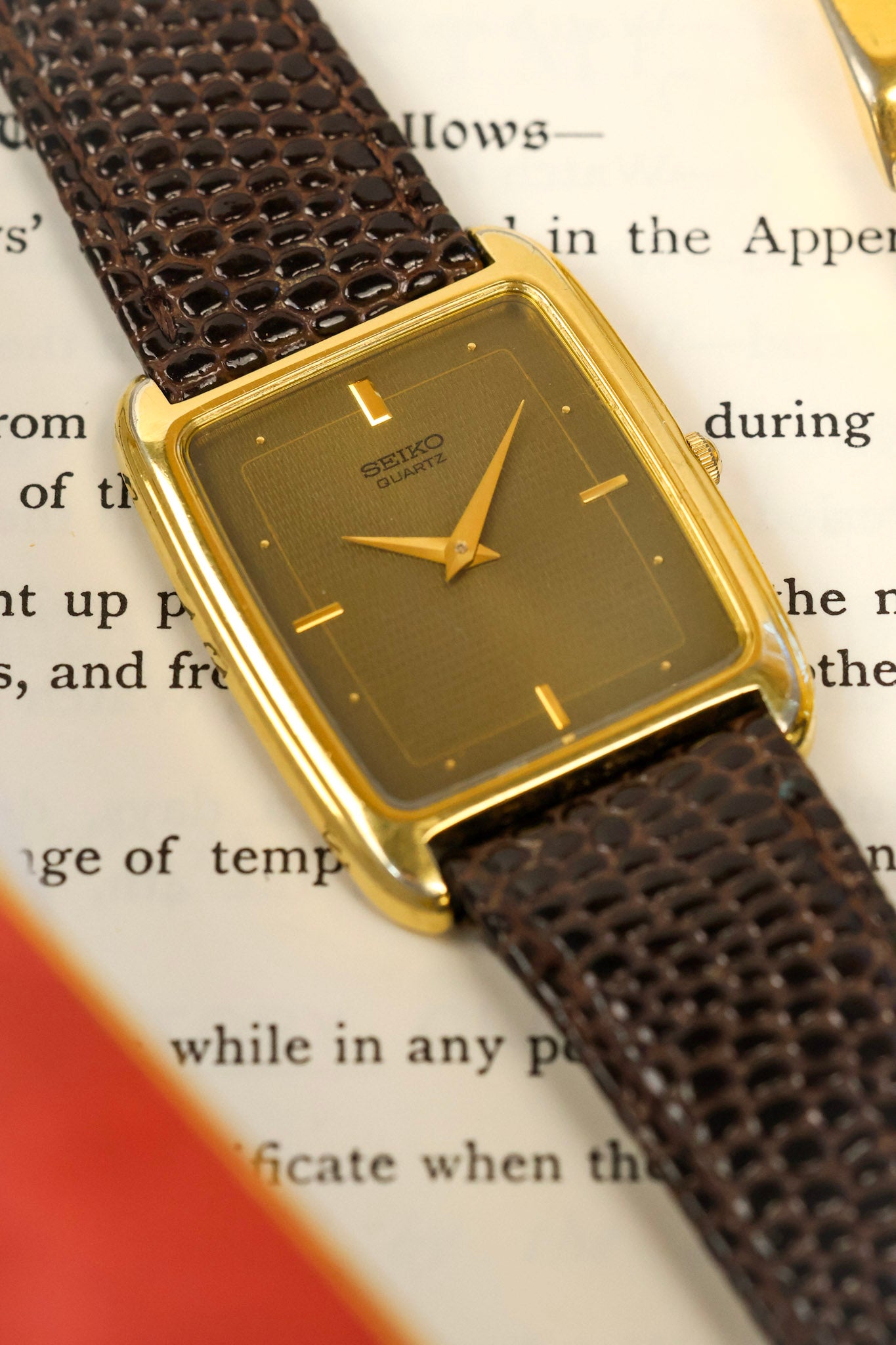 1996 Seiko Golden Coffee Dial Tank