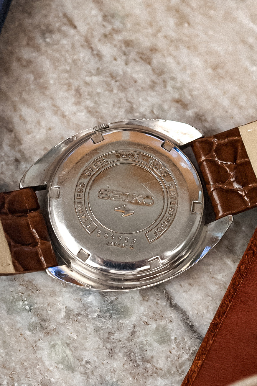 1969 Seiko Steel Blue Halo Calendar