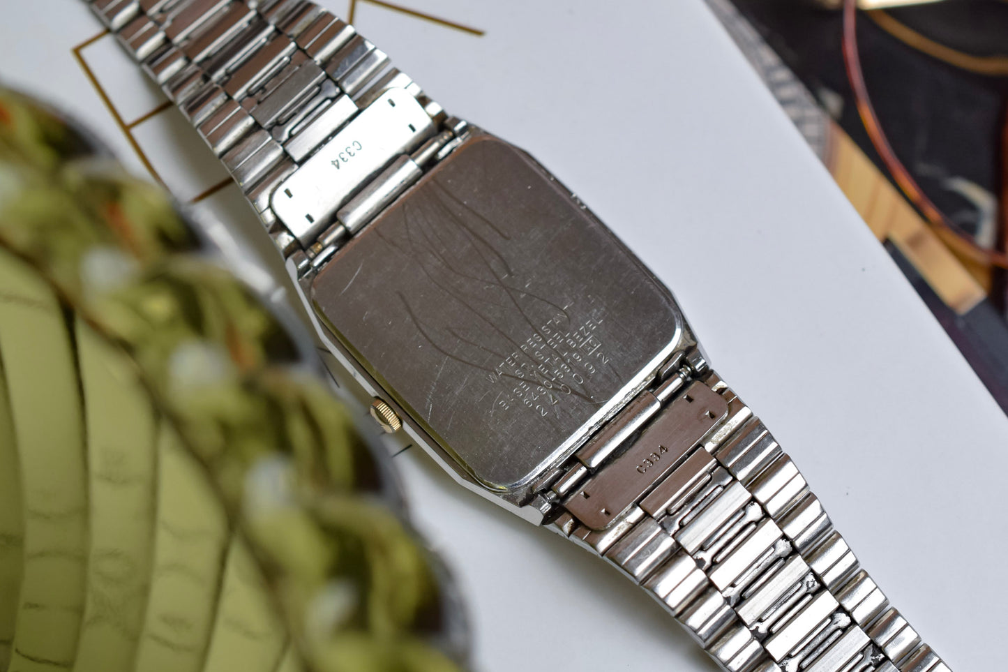 1982 Seiko Two Toned Tonneau Fishbone
