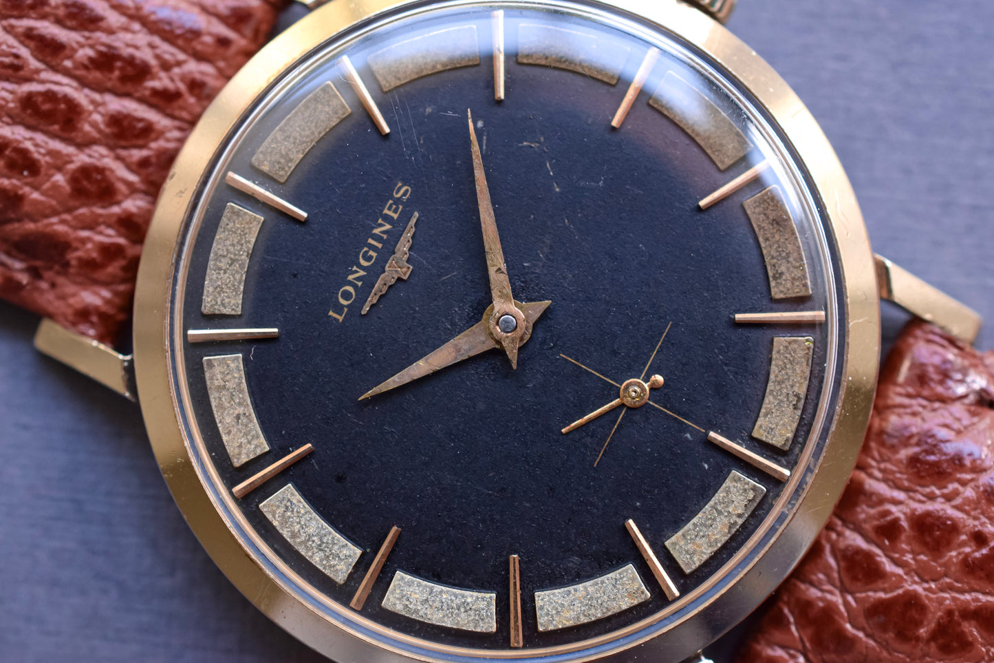 1950s Longines 10K GF Mechanical Gilt Tuxedo