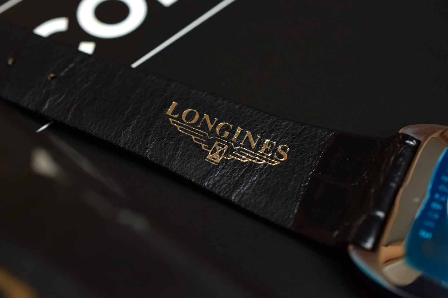Vintage NOS Longines Quartz Sparkle Dial Steel Tank
