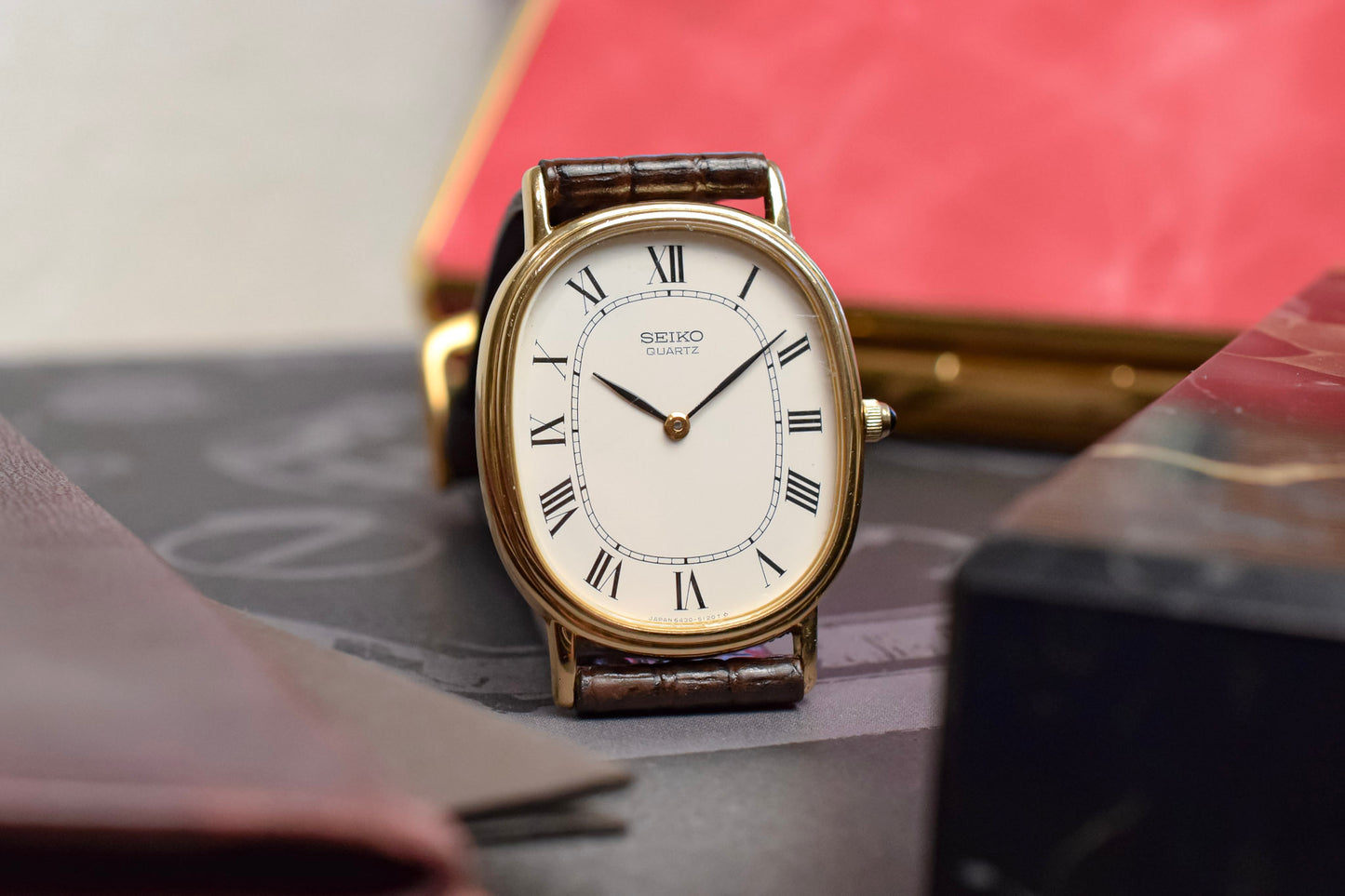 1981 Seiko SGP White Roman Ellipse