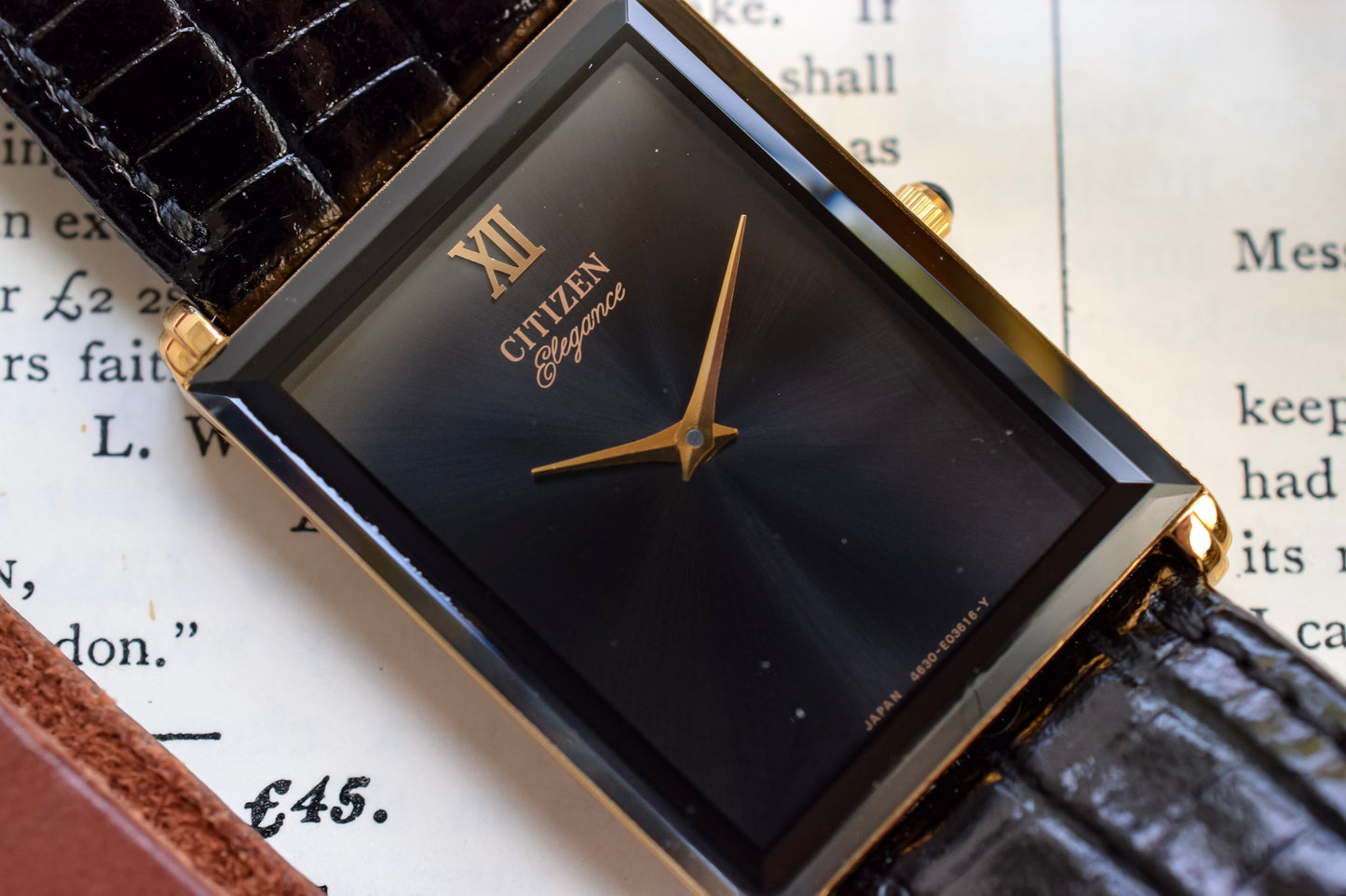 Neo-vintage NOS Citizen Elegance Gilt Tank