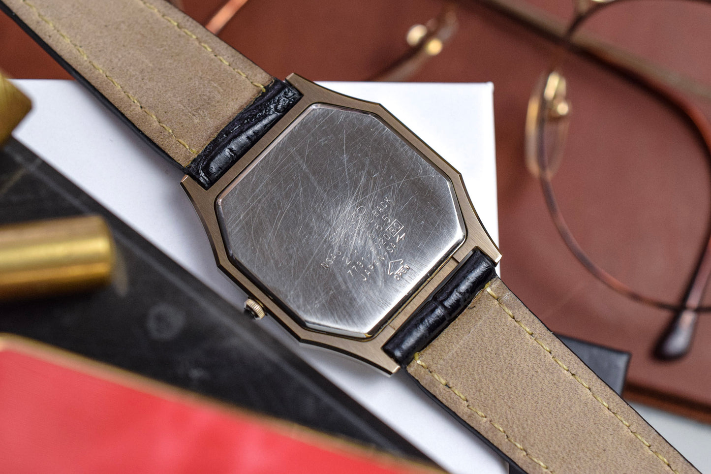 1982 Seiko Dolce NSAG Tapestry Dial Octo
