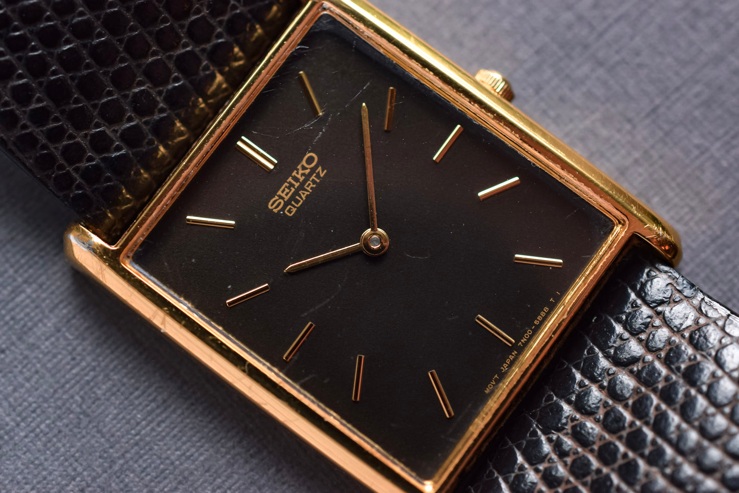 2003 Seiko Black Dial Tank
